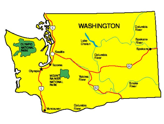 Map of Washington State