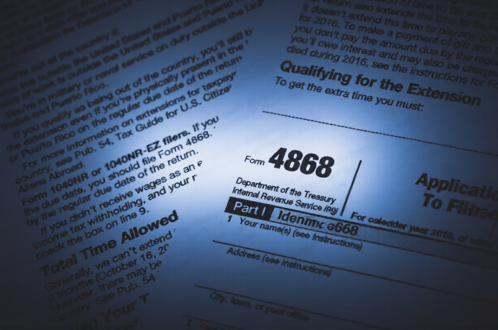 Form 4868 how to fill