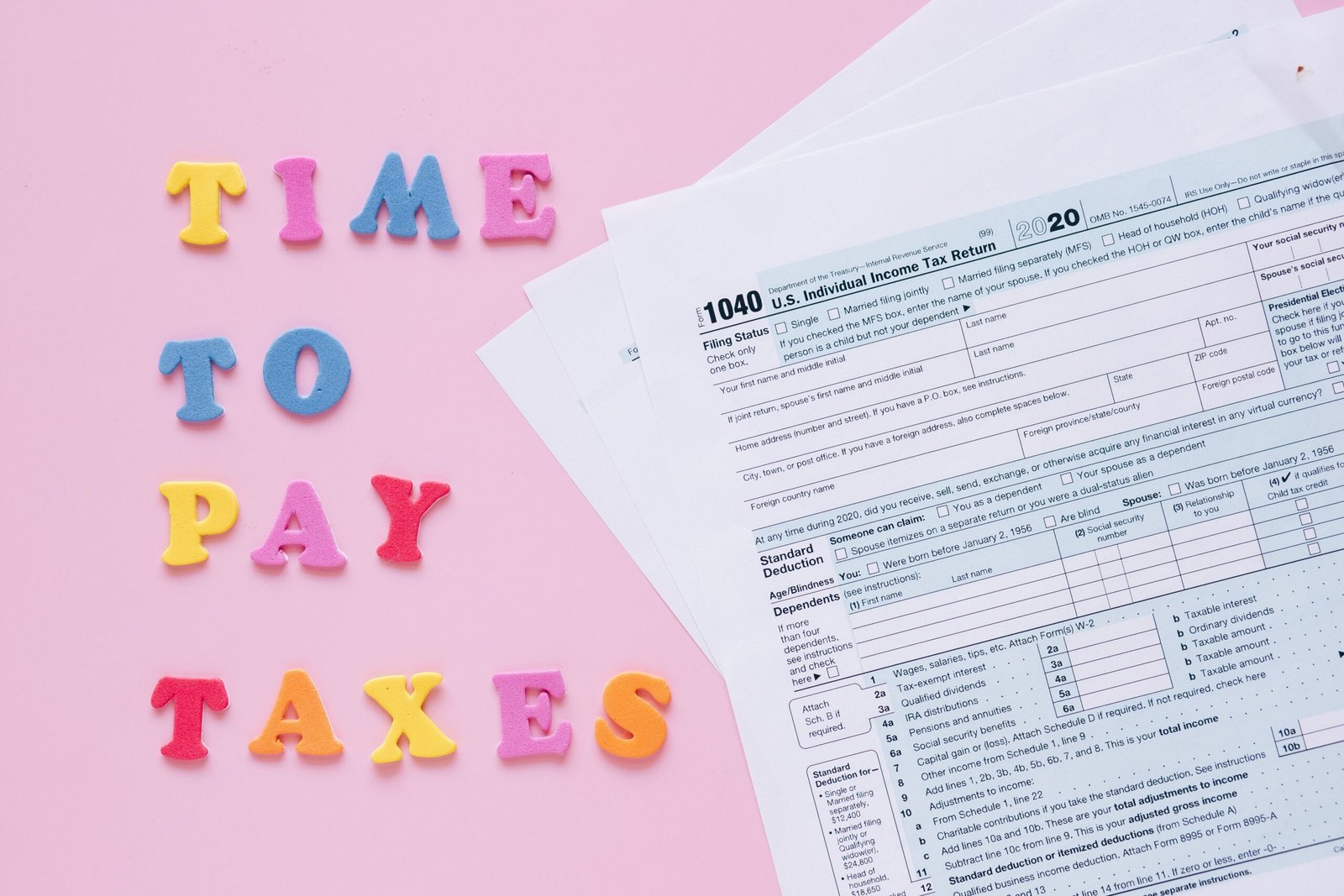IRS tax forms and documents for individuals