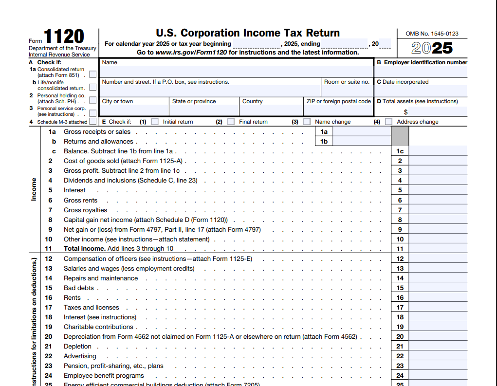 Form 1120